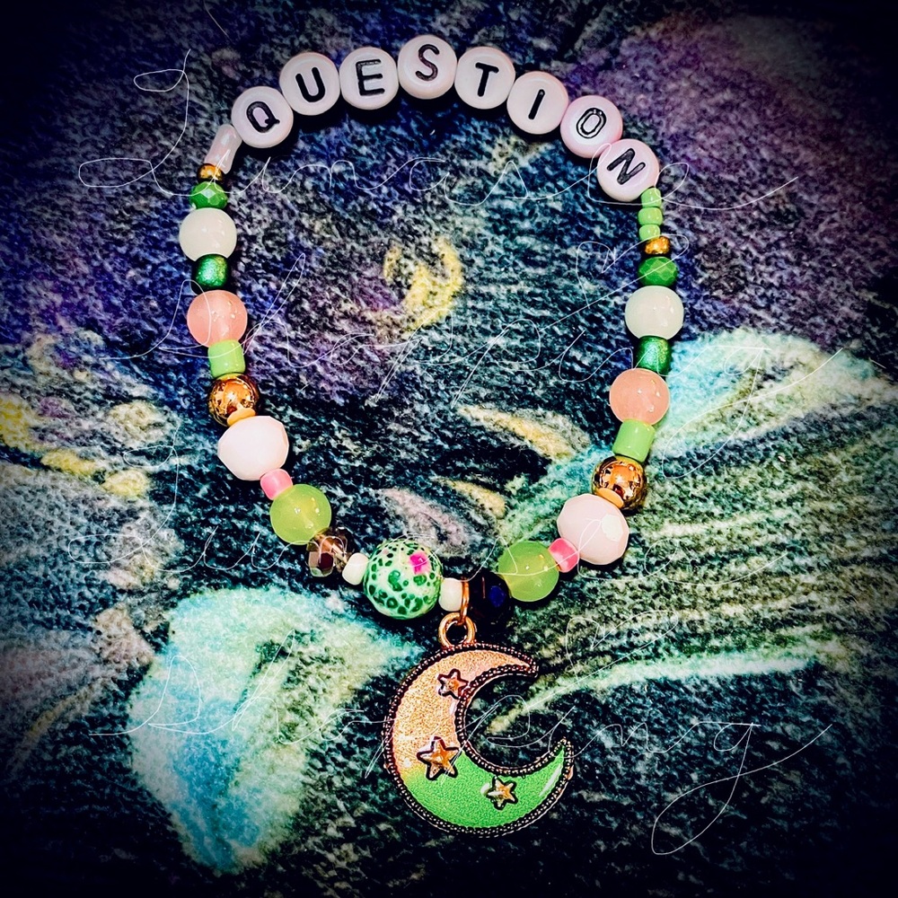 Taylor Swift “Question” Bracelet w/ Moon Charm